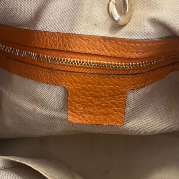 Authentic Pumpkin orange Gucci soho purse - Picture 4 of 15